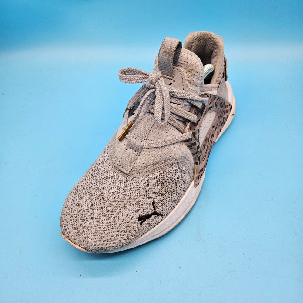 Puma Softride Enzo 'Feline Fine' Women's Running Shoes Size 7.5 Gray Athletic
